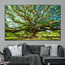 Majestic Oak Tree Wall Art – Serene Nature Canvas Print with