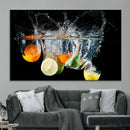 Kitchen Wall Art, Kitchen Fruits Art Canvas Print
