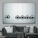 Newton's Cradle Wall Art Canvas Print, Framed Newton Cradle