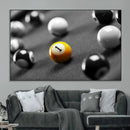 Wall Art Pool Table and Balls Canvas Print by MyGreatCanvas | Canvas Wall Art Prints | Photo Prints & Wall Decor