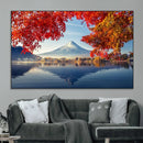 Mount Fuji Canvas Wall Art Japan Autumn Mountain Canvas