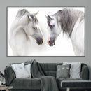 White Horse Wall Art Animal Canvas Print by MyGreatCanvas | Canvas Wall Art Prints | Photo Prints & Wall Decor