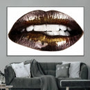 Close Up Lips Wall Art Canvas Print