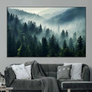 Captivating Misty Forest Wall Art Premium Canvas Print a by MyGreatCanvas | Canvas Wall Art Prints | Photo Prints & Wall Decor
