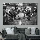 American Football Wall Art Canvas Print Framed Stadium Sport