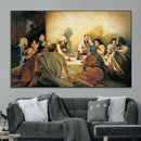 Last Supper Wall Art Canvas Print, Framed Jesus Painting Art