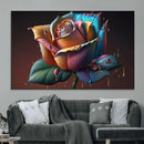 Abstract Rose Wall Art Canvas Print