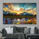 Grand Teton Park Sunrise Wall Art – Vibrant Landscape Canvas by MyGreatCanvas | Canvas Wall Art Prints | Photo Prints & Wall Decor