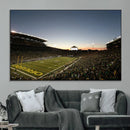 Oregon Ducks Football Team Print - Eugene Autzen Stadium
