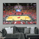 Miami Heat Basketball Team Print Wall Art- Kaseya Center by MyGreatCanvas | Canvas Wall Art Prints | Photo Prints & Wall Decor