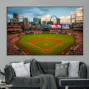 St. Louis Cardinals Baseball Team Print - Busch Stadium Wall by MyGreatCanvas | Canvas Wall Art Prints | Photo Prints & Wall Decor