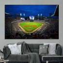 Truist Park Night Game Canvas Art - Atlanta Braves Stadium
