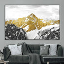 Gold Abstract Mountains Wall Art Print on Canvas, Nature by MyGreatCanvas | Canvas Wall Art Prints | Photo Prints & Wall Decor