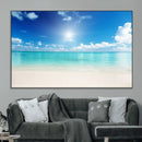Blue Ocean Wall Art Canvas Print - Tranquil Ocean Paradise