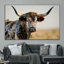 Texas Bull Longhorn Wall Art Canvas Print for Farm House by MyGreatCanvas | Canvas Wall Art Prints | Photo Prints & Wall Decor