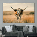 Texas Cow Wall Art Canvas Print for Farm House Wall Decor, by MyGreatCanvas | Canvas Wall Art Prints | Photo Prints & Wall Decor