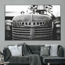 Vintage Farmall Tractor Wall Art Canvas Print, Rustic