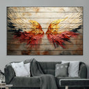 Abstract Angel Wings Canvas Wall Art – Framed and Ready to