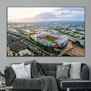 Old Trafford Manchester United Stadium Wall Art Canvas Print