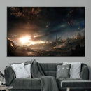 Avengers Planet Wall Art Canvas Print