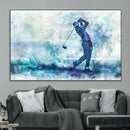 Golf Swing Wall Art Canvas Print - Sports-Inspired