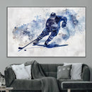 Hockey Player Wall Art Canvas Print - Sports-Inspired