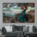 Miranda by the Shore Wall Art Canvas Print – Tempest Scene by MyGreatCanvas | Canvas Wall Art Prints | Photo Prints & Wall Decor