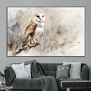 Barn Owl Wall Art | Watercolor Canvas Print | Perfect for