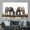 Chines Ink Style Horses Wall Art Canvas Print by MyGreatCanvas | Canvas Wall Art Prints | Photo Prints & Wall Decor