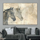 Abstract Horse Canvas Print | Modern Farmhouse Wall Art |