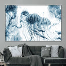Abstract Jellyfish Canvas Print Wall Art