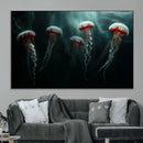 Abstract Jellyfish Wall Art Canvas Print