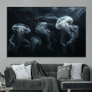 Jellyfish Wall Art Canvas Print, Elegant Wall Decor