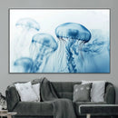 Blue Jellyfish Wall Art Canvas Print