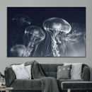 Jellyfish Wall Art Canvas Print, Modern Abstract Jellyfish