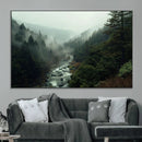 Misty Forest Wall Art | Ready to Hang and Framed | Tranquil