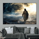 Jesus Walking Water Wall Art – Inspirational Christian