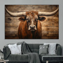 Longhorn Bull Wall Art | Canvas Print | Ready to Hang | by MyGreatCanvas | Canvas Wall Art Prints | Photo Prints & Wall Decor
