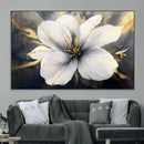 White Flower Wall Art Canvas Print | Ready to Hang |