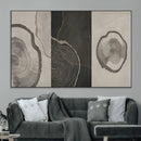 Minimalist Tree Rings Wall Art | Modern Abstract Canvas