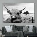 Scottish Highland Cow Wall Art | Rustic Farmhouse Décor |
