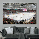 Lausanne Arena Ice Hockey Stadium Wall Art Canvas Print,