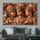 Indian Woman Statue Wall Art Canvas Print