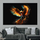 Fiery Phoenix Canvas Print | Ready to Hang Wall Art | Bold