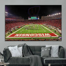 Wisconsin Badgers Football Team Print Canvas- Madison Camp