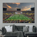 University of Michigan Wolverines Print Canvas, Football