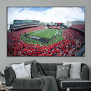 Cincinnati Bearcats Football Team Print - Nippert Stadium Wall Art Canvas Print