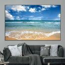 Sea View From the Beach Canvas Print