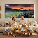 Eugene Autzen Stadium Canvas Wall Art Print – Sunset Over