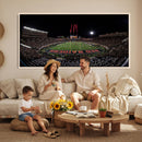 Framed Texas Tech Red Raiders Stadium Canvas, Texas Tech Red